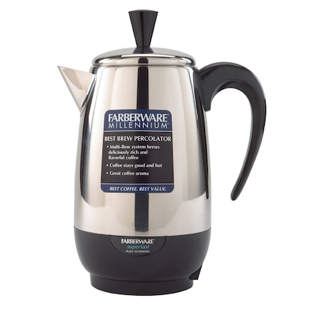 Farberware Farberware 8 cups Black/Silver Percolator FCP280